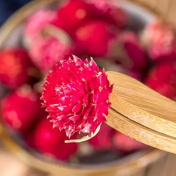 În mod natural Uscate Conservate Floare roșie Gomphrena Globosa Pentru Petrecerea de Nunta Home Hotel Decorare DIY Buchet de Proiect Accesoriu