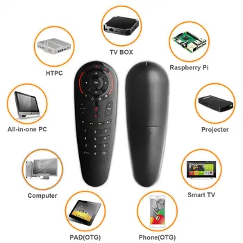 G30S G10S Air Mouse 2.4 G Giroscop 33 Taste IR de Învățare Wireless de Voce Inteligent de Control de la Distanță Pentru X96 H96 MAX Android Box VS G20S