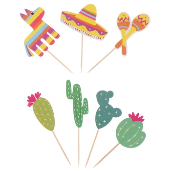 Introduce Cactus Mexican Tort Introduce Decorare Tort Insertii Card De Cadouri De Petrecere Copil Birtay Decor Nunta Alpaca Tort De Decorare