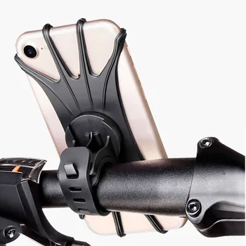 Silicon suportului de bicicletă de echilibru cu bicicleta motocicleta mânere accesorii de telefon mobil în aer liber, călărie suport mobil suport de telefon pentru bicicleta Imagine 2