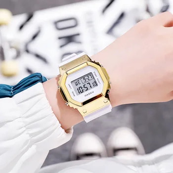Bărbați Ceas Sport 2022 Moda Led ceas Electronic Bărbați Impermeabil Pătrat Ceas Digital Casual Femei Ceas Imagine 2
