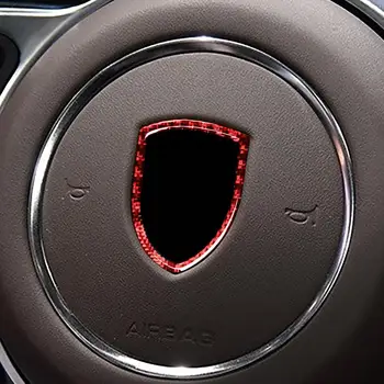 Vânzare fierbinte din Fibra de Carbon Volan Masina Autocolant Rezistent Autocolant Auto Pentru Porsche MACAN Mici Cayenne Decor Interior Autocolant Imagine 2