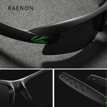 X-KORE Polarizat ochelari de Soare Barbati Sport în aer liber Ochelari de Soare 1,5 mm Grosime Lentile Gri-Negru, Nuante Cu Cutie de Original Imagine 2
