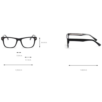 Peekaboo bărbați ochelari pătrați pentru femei maro negru gri acetat optice ochelari cu rama tr90 obiectiv clar coreeană stil unisex