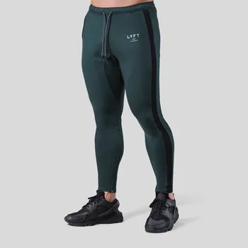 Primavara Barbati Nou Stil Sport Casual Slim Fitness Pantaloni Sport Culturism Jambiere de Moda pentru Bărbați de Bumbac de Antrenament pantaloni de Trening Imagine 2