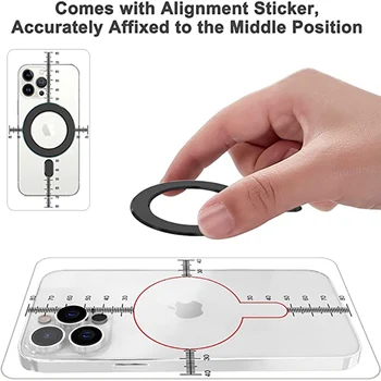 Autocolant telefon Pentru Magsafe Pentru iPhone 12 Pro Max Cazul Magnetic Puternic Mag de Acoperire Wireless de Încărcare Magnet Pentru iPhone 11 Xs Xr 8 7