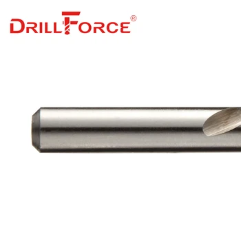 Drillforce 10 BUC 0.5 mm-12mm Mâna Stângă burghie HSS M2 Inversă Twist Drill Bit(0.5/1.5/2/2.5/3/4/4.5/5/5.5/6/7/8/9/10/11/12mm) Imagine 2
