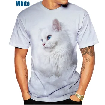 2022 Pisici Ragdoll 3D de Imprimare T-shirt Distractiv Pisica Drăguț cu Maneci Scurte T-shirt de Vară Stil de Stradă pentru Bărbați și Femei, Bluze Casual Imagine 2