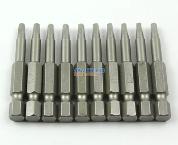 10 De Piese Magnetice 2.4x2.4mm Cap Pătrat Șurubelniță Bit Oțel S2 1/4