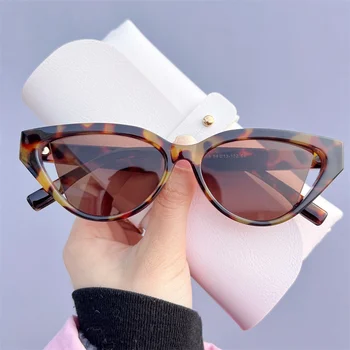 AKA OCULOS Ochi de Pisica ochelari de Soare Femei 2022 Mic Cadru de Lux de Designer de Ochelari Femei/Bărbați Ochelari de Moda pentru Femei Gafas De Sol Mujer Imagine 2