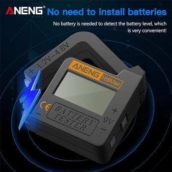 ANENG 168Max Digital Baterie de Litiu de Capacitate Tester Universal de Testare Carouri Sarcina Analizor de validare Afișare AAA AA Butonul de Celulă Imagine 2