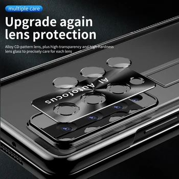 Magnetic Balama Pentru Samsung Galaxy Z Fold 4 Caz Balama Cu S Pen Slot Ascunse Kickstand Cu Lentile de Protecție de Film de 3 Ori Imagine 2