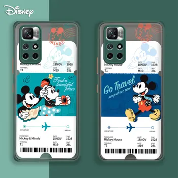 Caz Coque pentru Xiaomi Redmi Note 8 9 10 11 9a 11s Pro 5G 5 Celular Greu Înapoi Mickey Minnie Mouse Disney Călătorie Shell Oficial Imagine 2