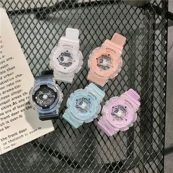 Moda Casual Sport pentru Bărbați Ceasuri de Cauciuc rezistent la apa Led Digital Data Sportului Militar de Cauciuc Ceas Digital Wristwatche pentru Femei