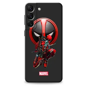 Marvel Black Widow Spiderman Caz de Telefon pentru Samsung Galaxy S20 FE S21 Ultra S10 Plus S9 S8 S10e S7 Edge S22 Sac Negru Coque Imagine 2