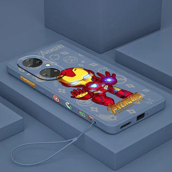 Marvel SpiderMan Groot Pentru Huawei P50 P40 P30 P20 P Inteligente Z Pro Plus 2019 2021 Lichid Stânga Coarda Caz De Telefon Coque Capa Fundas Imagine 2