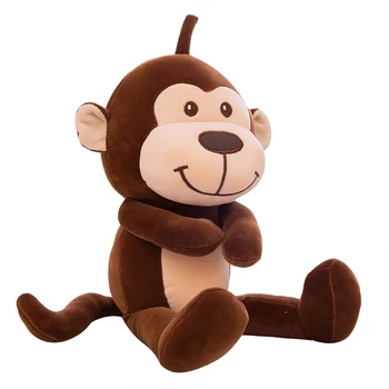 New Sosire 50/75cm Kawaii Maimuță de Pluș Soare Jucării Minunat Anime Perna Umplute Păpuși pentru copii pentru Copii Xmas Cadouri Imagine 2