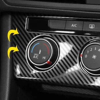 Tonlinker Auto de Interior de Aer Panou de Control Acoperă Autocolante pentru Volkswagen Jetta MK7 2019-20 Styling Auto 1 BUC Capac Metalic Autocolante