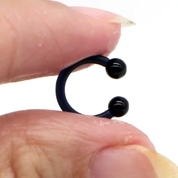 Alisouy 1buc Acrilic Flexibil pentru Nas Septum Ring Buze Sfârcul Spranceana Lobul Inele Hoop Ureche Piercing-uri pentru Femei, Bărbați bijuterii de Corp din Oțel