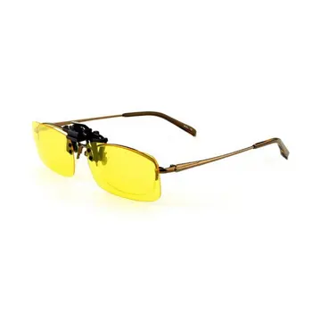 Unisex Clip Polarizat ochelari de Soare de Conducere Viziune de Noapte Clip-on Flip-up, ochelari de Soare Lentile Cool Ochelari Clip de Pe Lentile Anti-UV 400