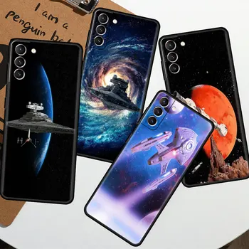 Telefon război nava spatiala star Sac de Silicon Moale Caz pentru Samsung Galaxy S21 FE S21 S22 Ultra S20 FE S10 S22 Plus S9 S21Plus 5G Imagine 2