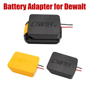 Adaptor baterie pentru Dewalt 20v Max 18v Dock Conector de Alimentare 14 Awg Fire Power Adapter Instrument de Accesorii, Negru/Galben