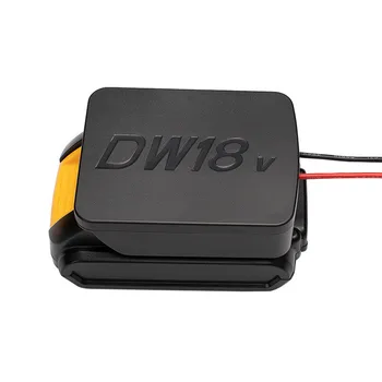 Adaptor baterie pentru Dewalt 20v Max 18v Dock Conector de Alimentare 14 Awg Fire Power Adapter Instrument de Accesorii, Negru/Galben Imagine 2