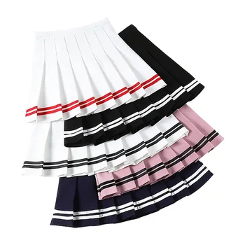 2020 femei fete lolita-linie marinar fusta de Mari Dimensiuni Preppy uniformă școlară talie mare fuste plisate Kawaii Harajuku Fuste Imagine 2