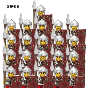 Evul mediu Castelul Cavalerul de Rohan Regele Romei Soldat Spartacus Cavaleri Medievali Spartacus cifre W/ Arma bloc jucărie pentru copii Imagine 2