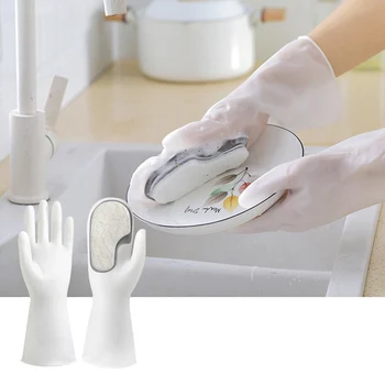 Vase De Curățare Mănuși De Cauciuc Siliconic De Spălat Vase Mănuși Pentru Uz Casnic Scruber Bucătărie Instrument Curat Mănuși