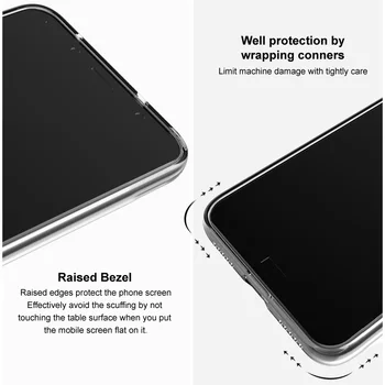 Pentru Asus Zenfone Caz 9 IMAK UX-5 Silicon Transparent Coajă de Telefon Moale Capacul din Spate pentru Asus Zenfone 9 5G