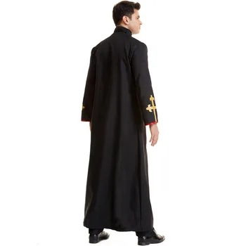Halloween-ul Medieval Steampunk Robe Preot Groază Wizard Costum pentru Bărbați Călugăr Costume Cosplay