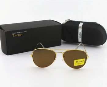 Txrppr calitate de Top Brown lentile de Sticlă de designer de brand de ochelari de Soare femei bărbați epocă ochelari de soare oculos de sol