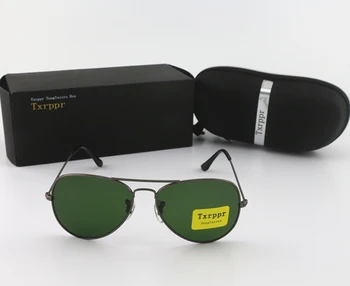 Txrppr calitate de Top Brown lentile de Sticlă de designer de brand de ochelari de Soare femei bărbați epocă ochelari de soare oculos de sol Imagine 2