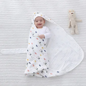 Primavara Sacul de Dormit Nou-născut Anti-lovitură de Pilotă Vară lenjerie de Pat Pătură Copil Nou-născut Toamna Sac de Dormit Pătura Subțire de Bumbac cu Dublă utilizare Imagine 2