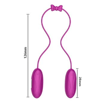 Clitorisul stimulator Vibrator rezistent la apa Sari Sex Ou Glonț G Spot Vibratoare Jucarii Sexuale pentru Femei cu 7 trepte Vibratoare Ou roșu Purpuriu