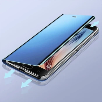 Realmi C31 Caz Smart Mirror Piele Flip Cover Telefon Pentru Realme C31 C 31 31C RealmeC31 RMX3501 6.5 Magnetic Stand de cărți Coque