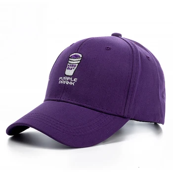 De Înaltă Calitate De Brand Violet Băut Snapback Cap Șapcă De Baseball Bumbac Pentru Barbati Femei Reglabil Hip Hop Tata Pălărie Os Garros