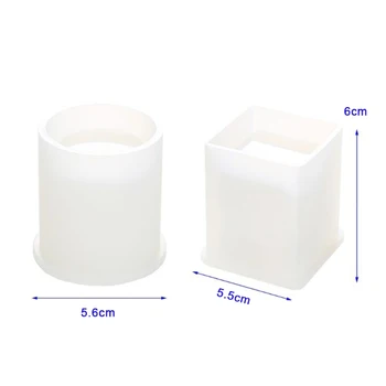 Cilindru Cuboid Silicon, Rășină Epoxidică DIY Suport Stilou Mucegai Container de Depozitare Mucegai Imagine 2