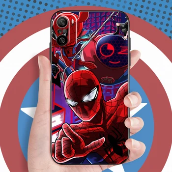 Spiderman Venin De Iron Man Pentru Xiaomi Redmi K40 Pro Gaming Caz De Telefon Funda Carcasa Spate Capac De Silicon Negru Coque Imagine 2