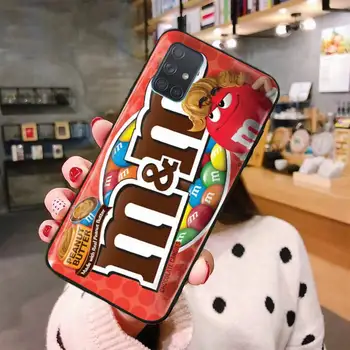 Amuzant M&Ms cu Ciocolata Cutie Caz de Telefon Pentru Samsung Galaxy A03S A52 A13 A53 A73 A72 A31 A12 A81 A30 A32 A50 A80 A71 A51 5G Imagine 2