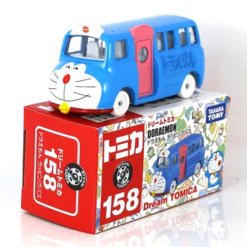 Takara Tomy Doraemon Doraemon Jingle Cat de Autobuz de-a 50-a Aniversare Ediție Aliaj Masina Mini Masina de Model de Masina Jucării Ornament de Colectare Cadou