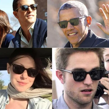 Noi Transparente epocă bărbați ochelari de soare polarizat ochelari de soare pentru femei ochelari de soare patrati brand de lux retro ochelari de soare pentru barbati/femei Imagine 2
