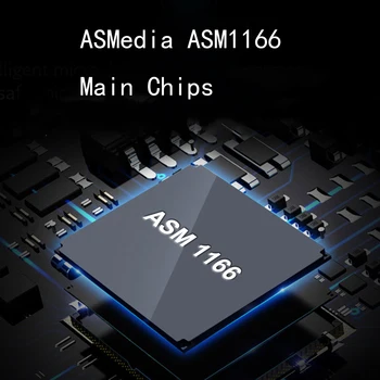 NOU cu 6 Porturi SATA 3.0 6Gbps PCI-Express Card de Expansiune Adaptor Coloană Singur Port de Până la 500Mb ASMedia ASM1166 Chip pentru IPFS Miniere