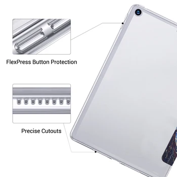 Tableta Caz Pentru Samsung Galaxy Tab a 9.7 T550 T555 SM-T550 SM-T555 PU Piele Flip Cover Stand Cazul Protector Trifold Funda Imagine 2