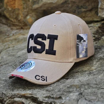 2019 înaltă calitate CSI scrisoare Brodate Șapcă de Baseball armata fan tactice capac de bumbac soare capace în aer liber hip hop pălării de moda