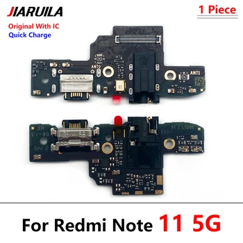 Original, Incarcator USB Port de Încărcare Conector Microfon Bord Flex Pentru Xiaomi Redmi Nota 11 5G / Pocophone Poco M4 Pro