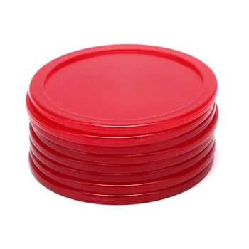 8 Buc 63 mm Roșu de Masă Hochei de Aer Puc Puc Ciocan de Portari Copii Joc de Masă Petrecere Instrumente de Divertisment Accesorii