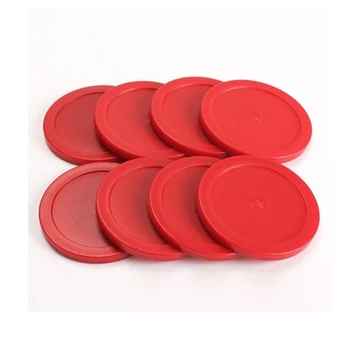 8 Buc 63 mm Roșu de Masă Hochei de Aer Puc Puc Ciocan de Portari Copii Joc de Masă Petrecere Instrumente de Divertisment Accesorii Imagine 2