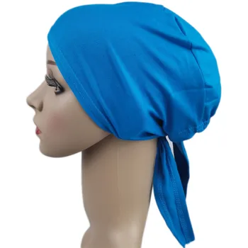 Arabe Musulmane Hijab Femeile Indiene Beanie Pălărie De Bumbac De Oase Bonnet Bandană Turban Chimioterapie Cancer Articole Pentru Acoperirea Capului Islamic Capace De Culoare Solidă Pălărie